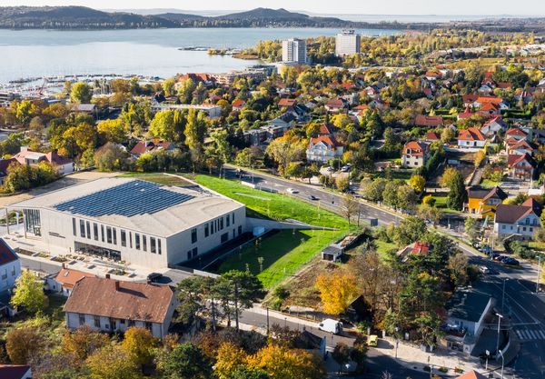 Balatonfüred üdülőcentruma felülről