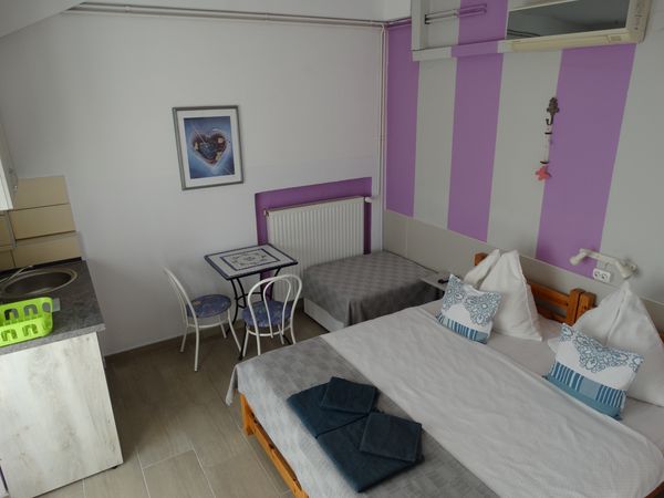 Pótágyazható apartman belső tere